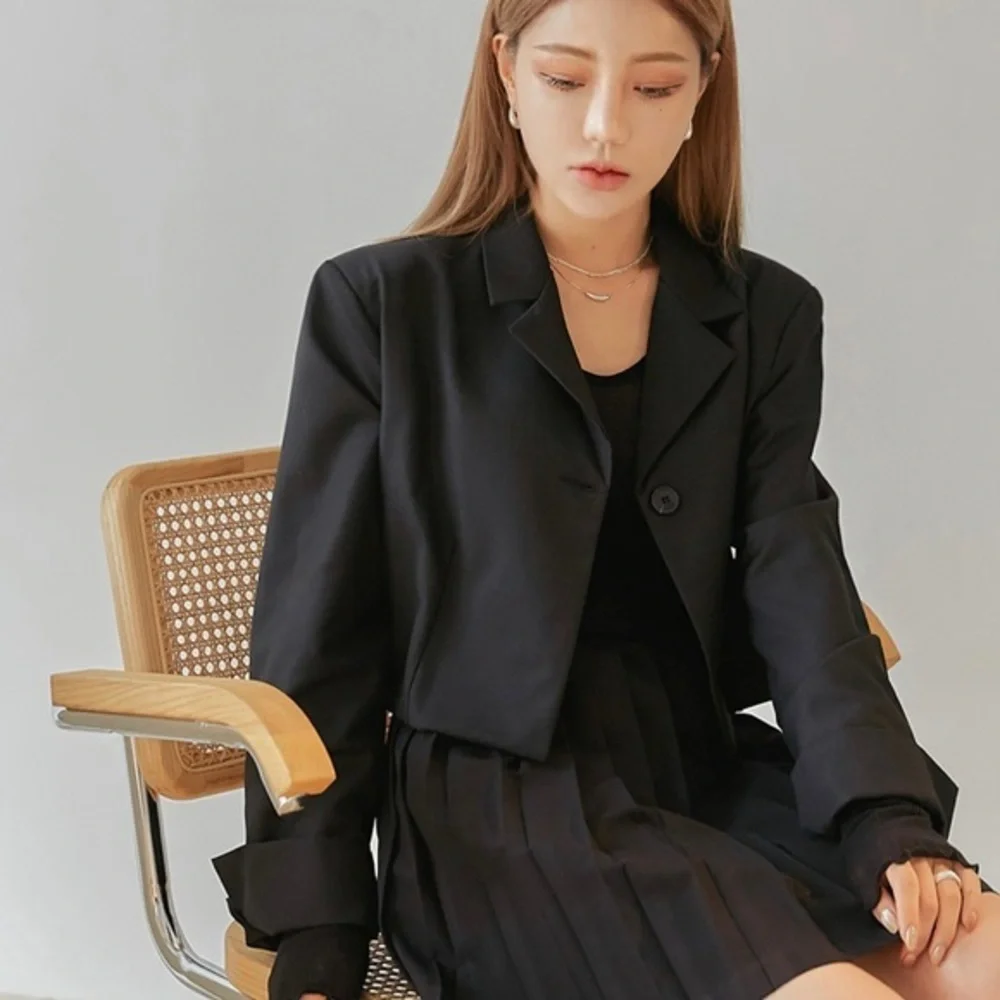 Ralph Lauren Cropped Cotton Silk Blazer - Picture 14 of 16
